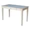 International Concepts Writing Desk with Drawer 26 in D X 26 H, 30 W X Hardwood, Unfinished OF-41 - alternate 2